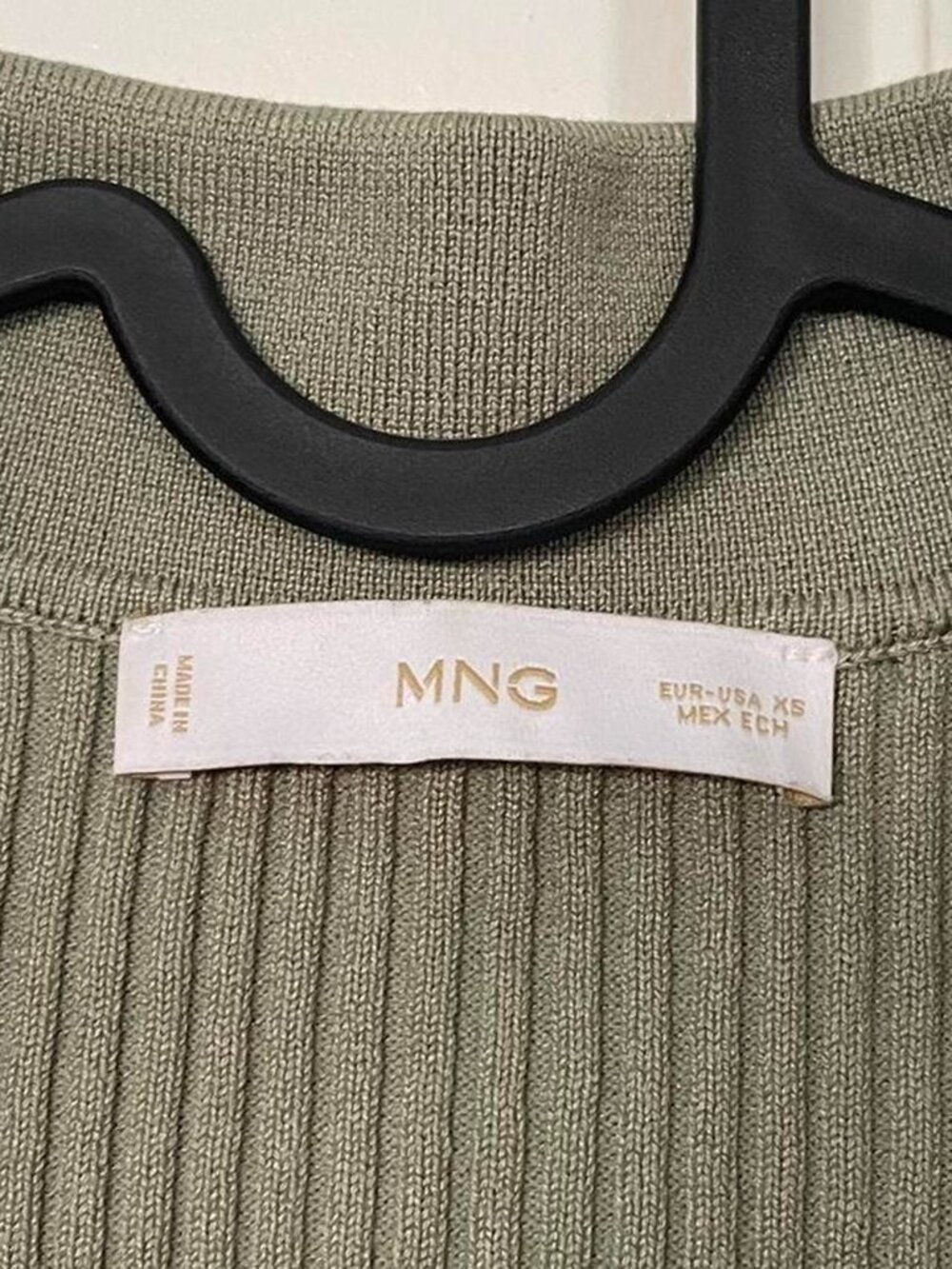 Mango (MNG) Ribbed Collared Tank - Picture 4 of 4